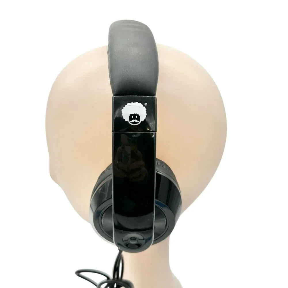 Rockpapa Wired Over Ear Stereo Headphones Black Adjustable Lightweight Design